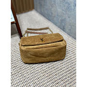 YSL Jamie Medium In Suede Brown Caramel 25x16x9cm - 5