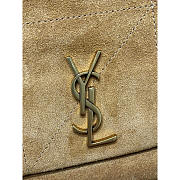 YSL Jamie Medium In Suede Brown Caramel 25x16x9cm - 2