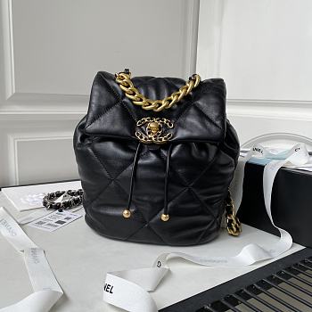 Chanel 19 Backpack Black 26x22x16cm