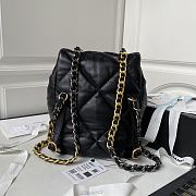 Chanel 19 Backpack Black 26x22x16cm - 6