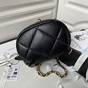 Chanel 19 Backpack Black 26x22x16cm - 5