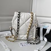 Chanel 19 Backpack White 26x22x16cm - 5