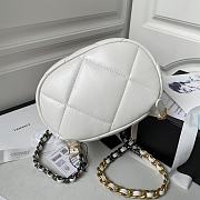 Chanel 19 Backpack White 26x22x16cm - 4