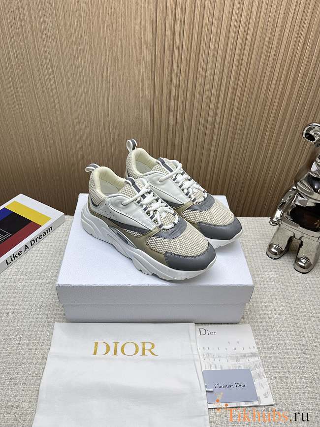 Dior B22 White Grey Sneaker - 1