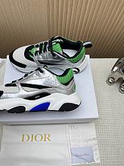 Dior B22 Green Silver Sneaker - 6