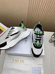 Dior B22 Green Silver Sneaker - 5
