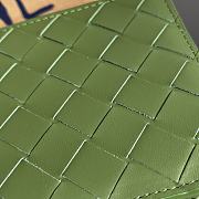 Bottega Veneta Intrecciato Leather Billfold Wallet Green 11x9.5x1cm - 3