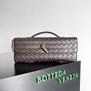 Bottega Veneta Long Clutch Andiamo With Handle Brown 31x13x3cm - 1