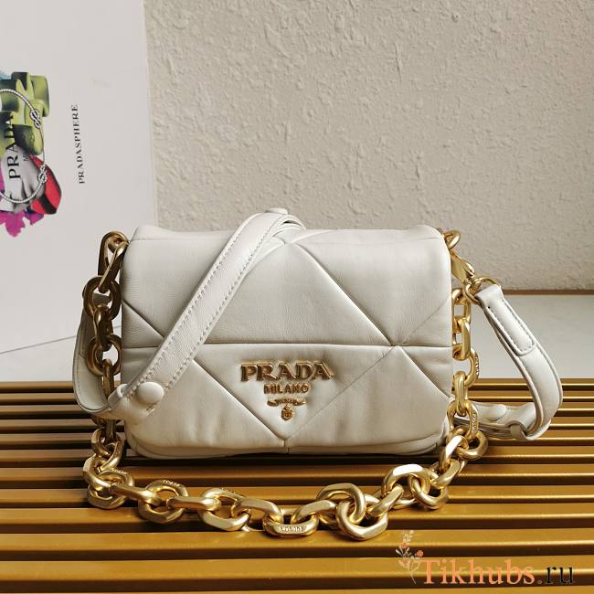 Prada Nappa Bag White 21cm - 1