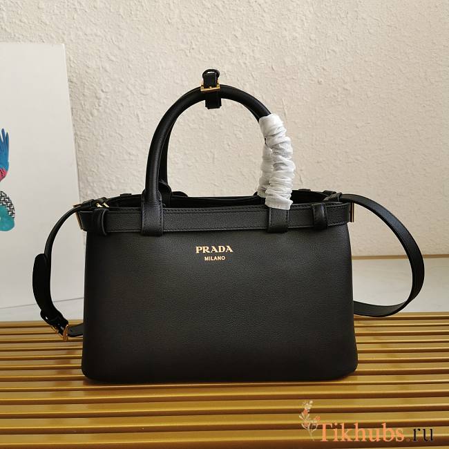 Prada Small Leather Handbag With Belt 28x18x10cm - 1