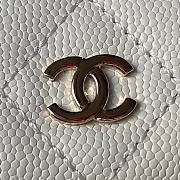 Chanel Backpack Mini White Caviar Gold 18x13x9cm - 4