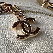 Chanel Backpack Mini White Caviar Gold 18x13x9cm - 2