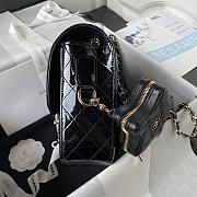 Chanel Backpack Star Coin Purse Black Patent 22.5 × 22.5 × 6 cm - 4