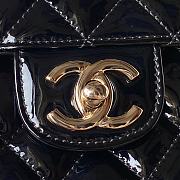 Chanel Backpack Star Coin Purse Black Patent 22.5 × 22.5 × 6 cm - 2