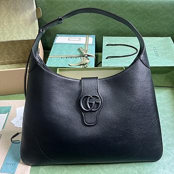 Gucci Aphrodite Large Shoulder Bag Black 46x30x2cm