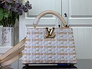 Louis Vuitton LV Capucines BB White Coated Canvas 27cm - 1