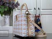 Louis Vuitton LV Capucines MM White Coated Canvas 31.5cm - 2