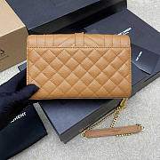 YSL Small Envelope Bag Caramel Gold 21 × 13 × 6 cm - 3