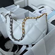 Chanel 19 Hobo Bag White 25x20x7cm - 5