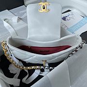 Chanel 19 Hobo Bag White 25x20x7cm - 4