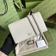 Gucci GG Marmont Chain Wallet White 20x12.5x4cm - 1