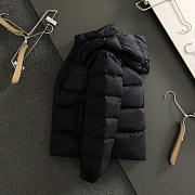 Moncler Hooded Puffer Jacket Black - 4