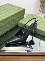 Gucci Slingback Heeled Pump Black 8.5cm - 2