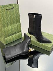 Gucci Black Ankle Boots 8.5cm - 4