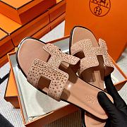 Hermes Oran Beige Slipper - 3