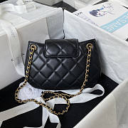 Chanel Small Messenger Black Gold Bag 21x14x5cm - 4