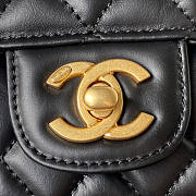 Chanel Flap Bag Black Gold Hardware 19x14x6cm - 6