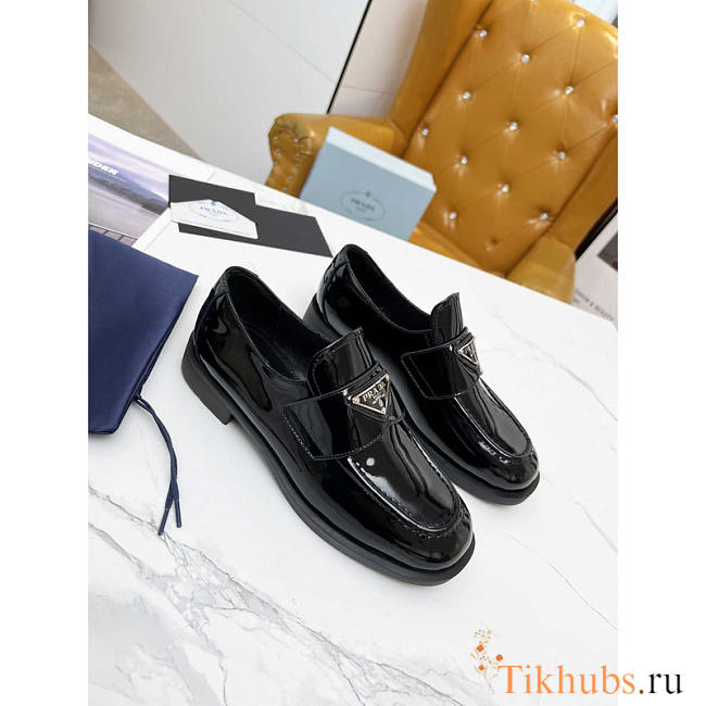 Prada Patent Leather Loafers Black - 1