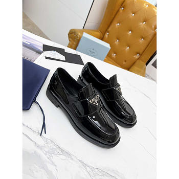 Prada Patent Leather Loafers Black