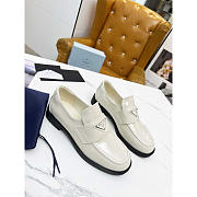 Prada Patent Leather Loafers White - 1