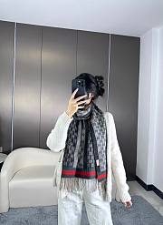 Gucci Black Scarf 33x180cm - 5