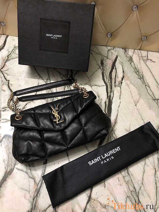 YSL LOULOU PUFFER SMALL BAG IN QUILTED LAMBSKIN - 1