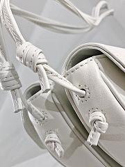 Celine Triangle Bag in Smooth Calfskin White 21x15x4cm - 4