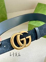 Gucci Gold Black Belt - 3