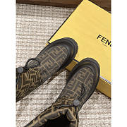 Fendi FF Snow Boots Brown And Black - 5