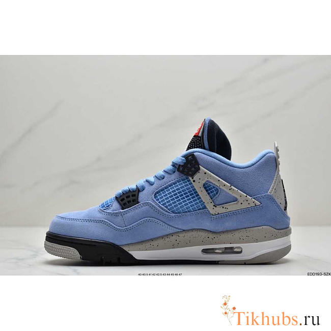 Air Jordan 4 Retro University Blue/Black Carolina Blue - 1