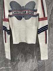Dior Dioralps Stand Collar Sweater White - 3
