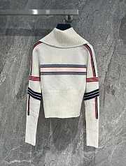 Dior Dioralps Stand Collar Sweater White - 4