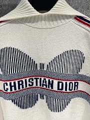 Dior Dioralps Stand Collar Sweater White - 5