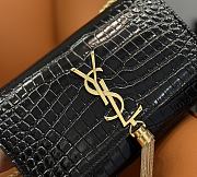 YSL Kate Crocodile Black Gold 20x13.5x5.5cm - 2