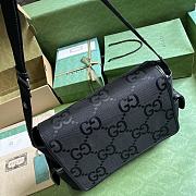 Gucci Jumbo GG Baby Changing Bag Black 44x28x14cm - 3