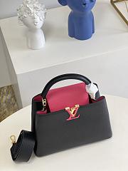 Louis Vuitton LV Capucines BB Black Pink 27cm - 4