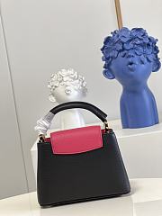Louis Vuitton LV Capucines Mini Black Pink 27cm - 4