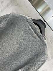 Dior Sweater Grey Cashmere Intarsia - 5