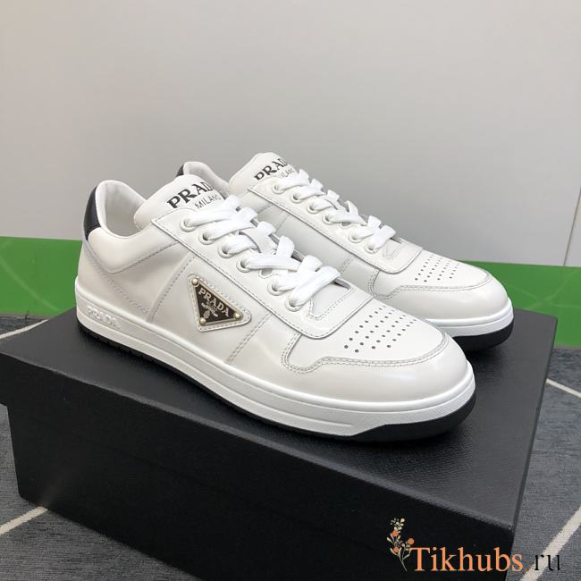 Prada Downtown Leather Sneakers White - 1