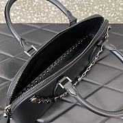 Valentino Rockstud E/W Calfskin Handbag Black 34x11x8cm - 5